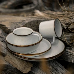 Barebones Enamel Salad Plate - Set Of 2