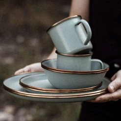 Barebones Enamel Bowl - Set Of 2