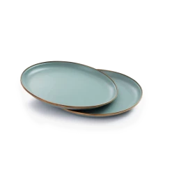 Barebones Enamel Salad Plate - Set Of 2