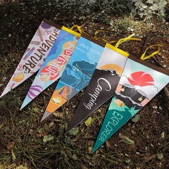 Camp Leader Camping Hanging Flag - Tent Campfire