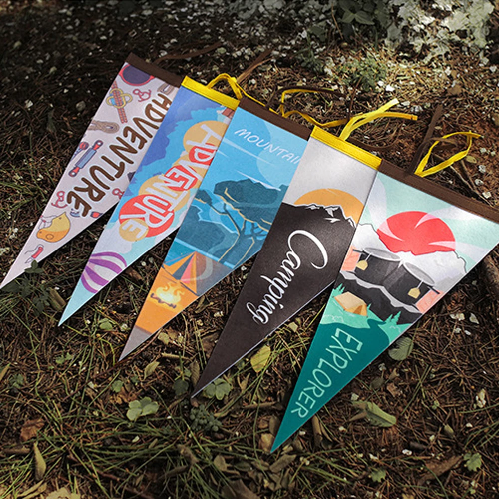 Camp Leader Camping Hanging Flag -Sunset 4 Camp Leader Camping Hanging Flag -Sunset