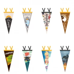 Camp Leader Camping Hanging Flag - Tent Campfire