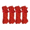 Camp Leader 4 Pcs Reflective Rope 4MM - RED 1 Camp Leader 4 Pcs Reflective Rope 4MM - RED