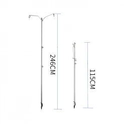 CAMPING MOON Campingmoon Professor Dual Hanger Lantern Stand