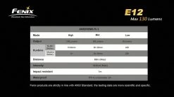 Fenix E12 XP-E LED Flashlight