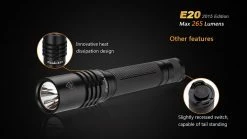 Fenix E20 XP-E2 LED Flashlight (2015 EDITION)
