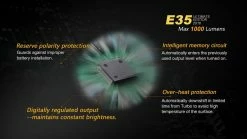 Fenix E35 XL-L2 UE LED Flashlight Black 2016 Version