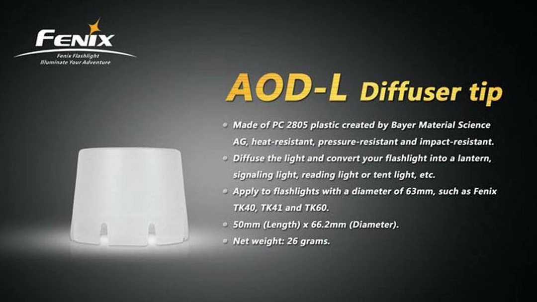 Fenix AOD L Diffuser TK 6 Fenix AOD L Diffuser TK