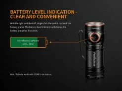 Fenix E18R XP-L Hi Led Flashlight Black 750 Lumen