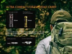 Fenix E18R XP-L Hi Led Flashlight Black 750 Lumen