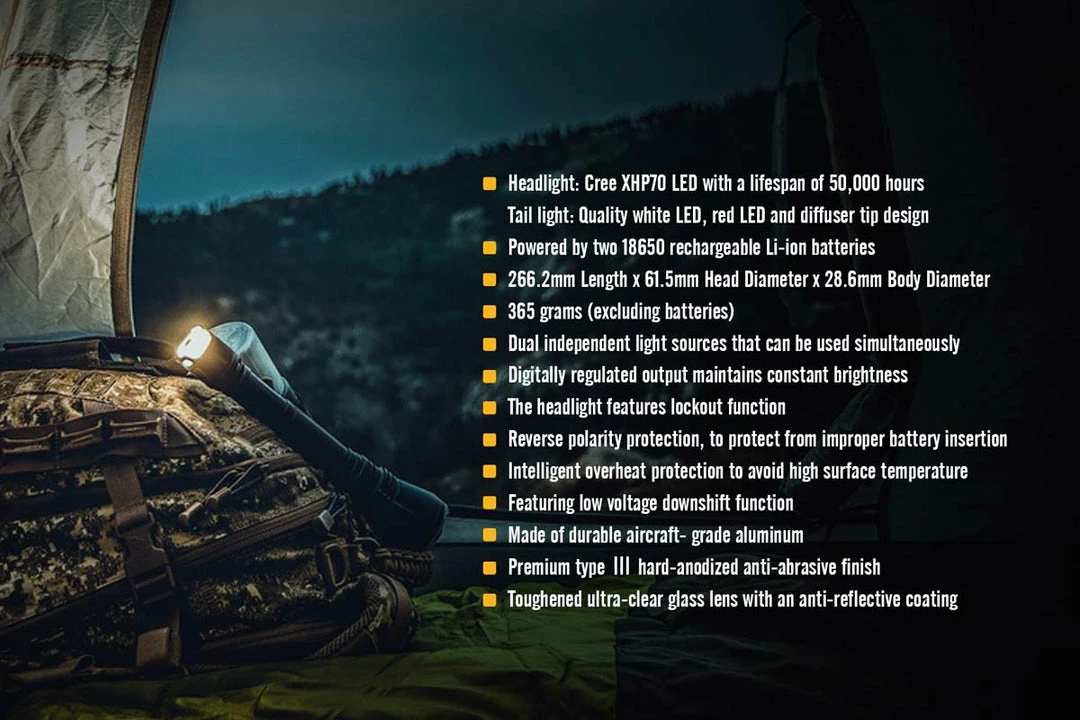 Fenix TK47 XHP 70 LED Flashlight Black UE Version 9 Fenix TK47 XHP 70 LED Flashlight Black UE Version