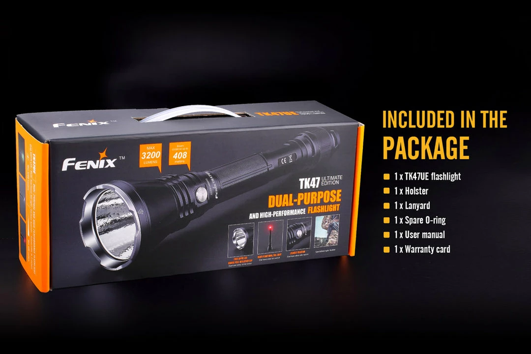 Fenix TK47 XHP 70 LED Flashlight Black UE Version 7 Fenix TK47 XHP 70 LED Flashlight Black UE Version