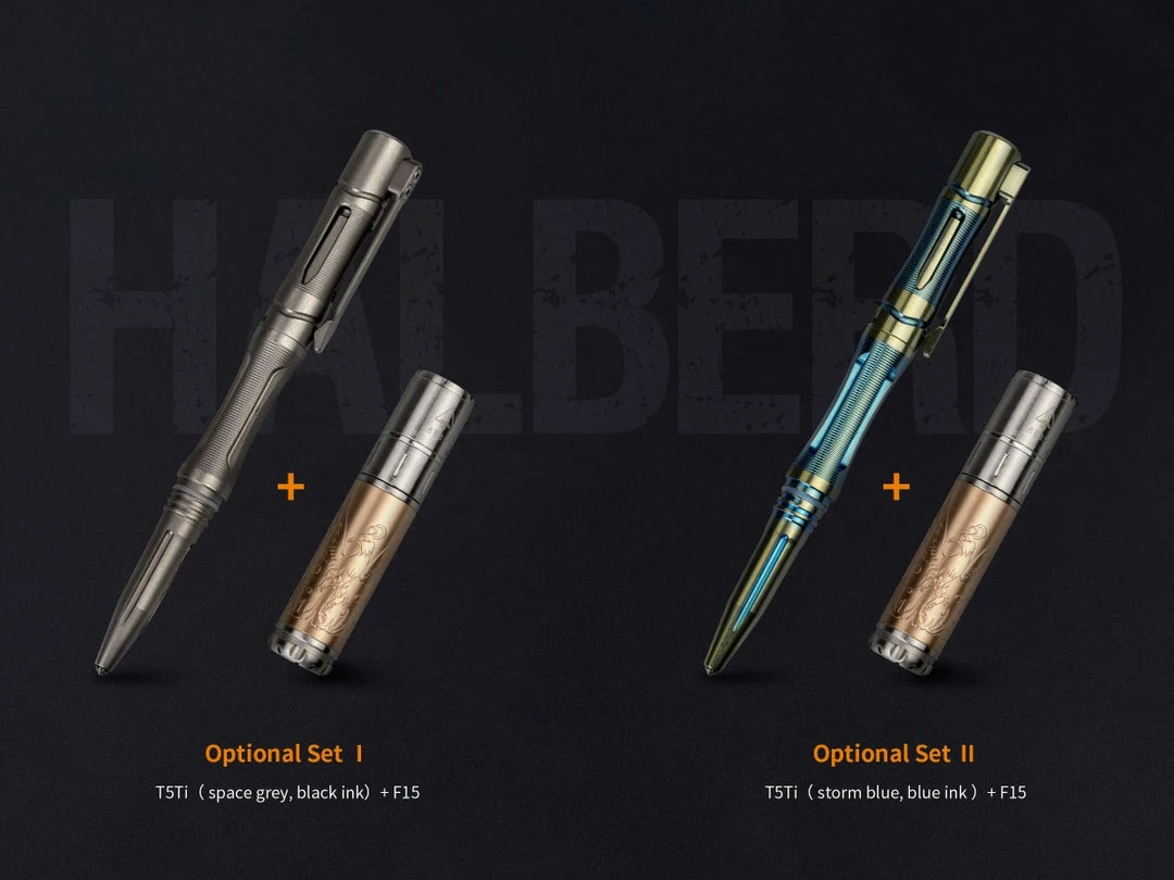 Fenix T5TI Tactical Pen & 15TH F/Light Set Grey 8 Fenix T5TI Tactical Pen & 15TH F/Light Set Grey