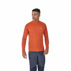 Rab Pulse Long Sleeve Zip - Firecracker