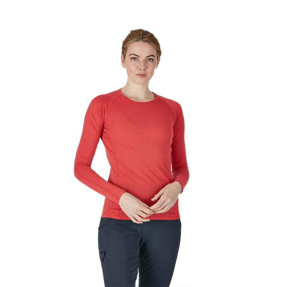 Rab Forge Long Sleeve Tee Women's - Geranium 4 Rab Forge Long Sleeve Tee Women's - Geranium