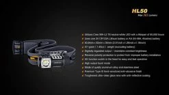 Fenix HL50 XM-L2 T6 Head Lamp Black