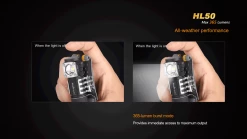 Fenix HL50 XM-L2 T6 Head Lamp Black