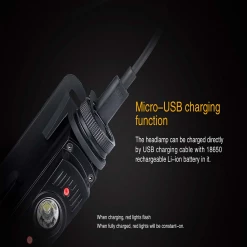 Fenix HL60R Headlamp - Yellow