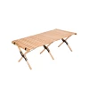 Hewolf Foldable Large Wooden Egg Roll Table