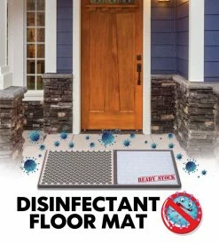 MONTANIC [Clearance Sale] 3D Disinfectant Floor Mat With Absorbent Carpet