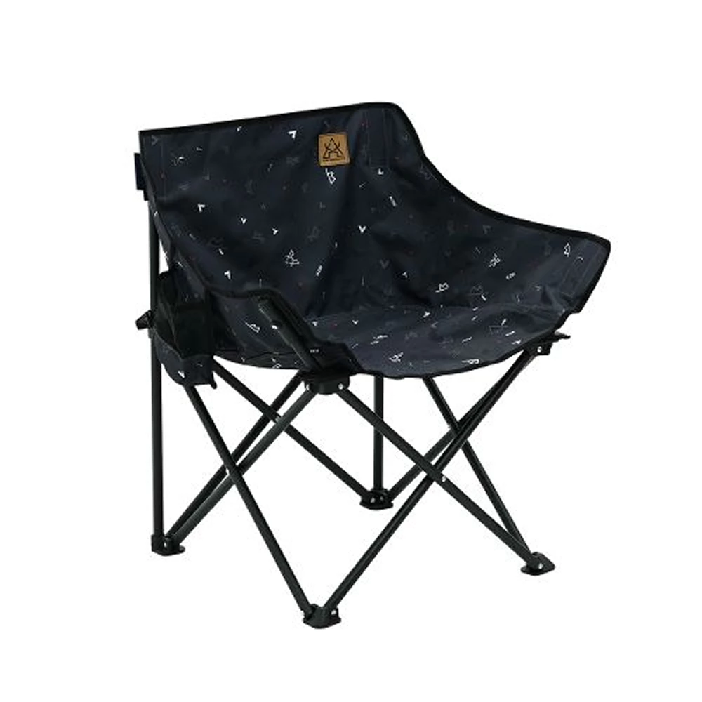 KZM Monogram Hygee Chair Black 3 KZM Monogram Hygee Chair Black