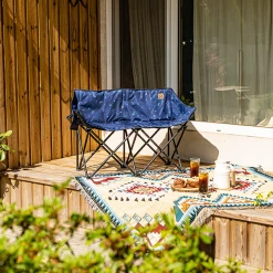 KZM Monogram Double Chair