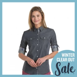 Kuhl Kiley LS - Vintage Indigo/Sail Blue