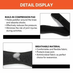 MONTANIC Soft Brace Knee Protector Belt Adjustable Breathable Patella Tendon Strap Guard 14 MONTANIC Soft Brace Knee Protector Belt Adjustable Breathable Patella Tendon Strap Guard
