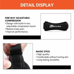 MONTANIC Soft Brace Knee Protector Belt Adjustable Breathable Patella Tendon Strap Guard 13 MONTANIC Soft Brace Knee Protector Belt Adjustable Breathable Patella Tendon Strap Guard