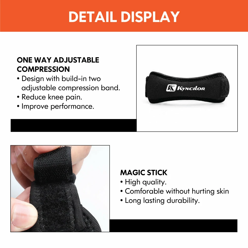 MONTANIC Soft Brace Knee Protector Belt Adjustable Breathable Patella Tendon Strap Guard 7 MONTANIC Soft Brace Knee Protector Belt Adjustable Breathable Patella Tendon Strap Guard