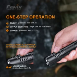 Fenix LD32 UVC XHP 35 HI And 10mW UVC LED Flashlight Black