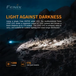 Fenix LD32 UVC XHP 35 HI And 10mW UVC LED Flashlight Black