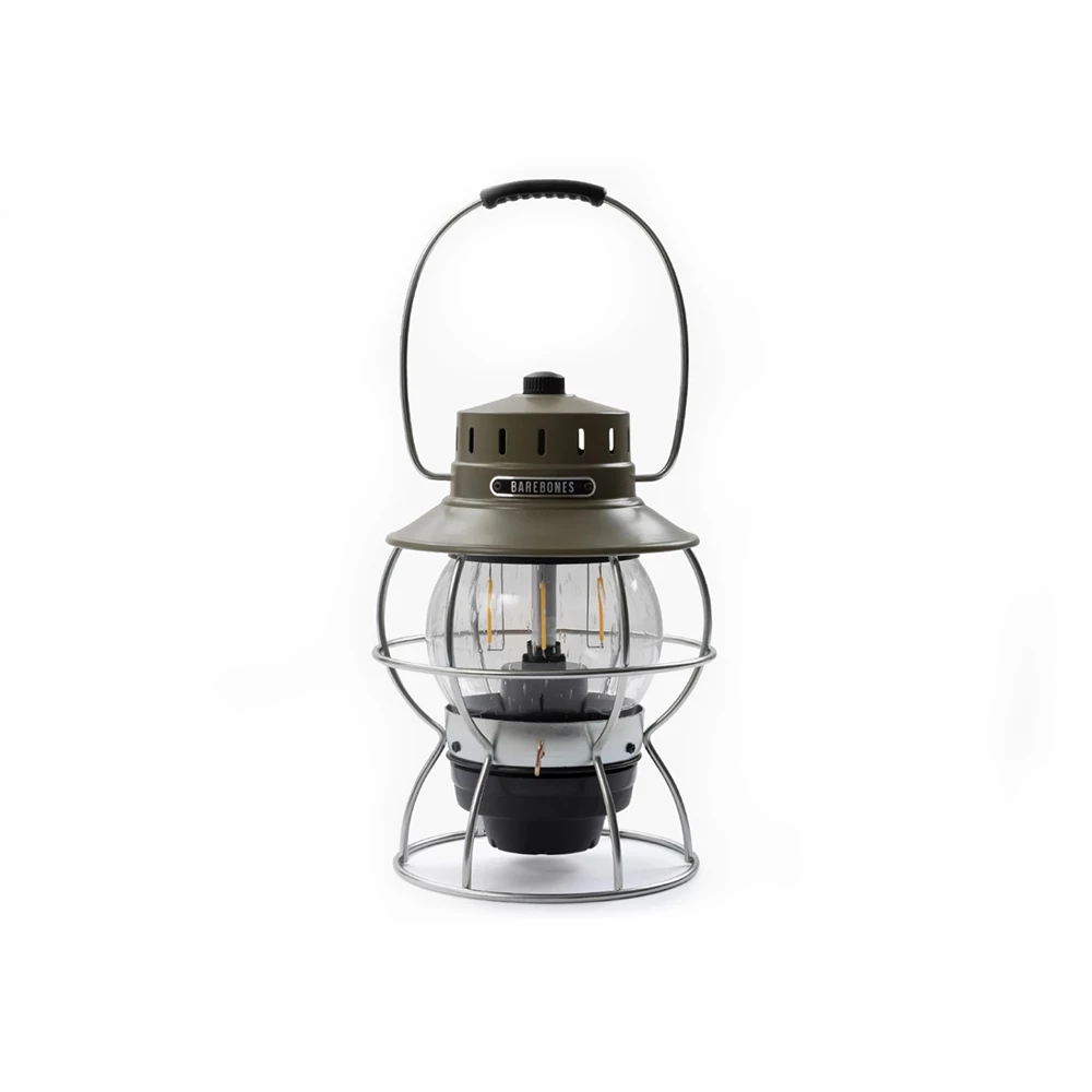 Barebones Railroad Lantern Olive Drab 3 Barebones Railroad Lantern Olive Drab