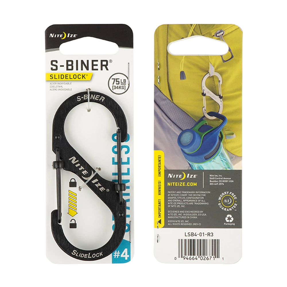 Nite Ize S-Biner® SlideLock® Stainless Steel 7 Nite Ize S-Biner® SlideLock® Stainless Steel