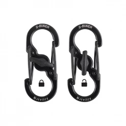 Nite Ize S-Biner® MicroLock® Stainless Steel 2 Pack - Black