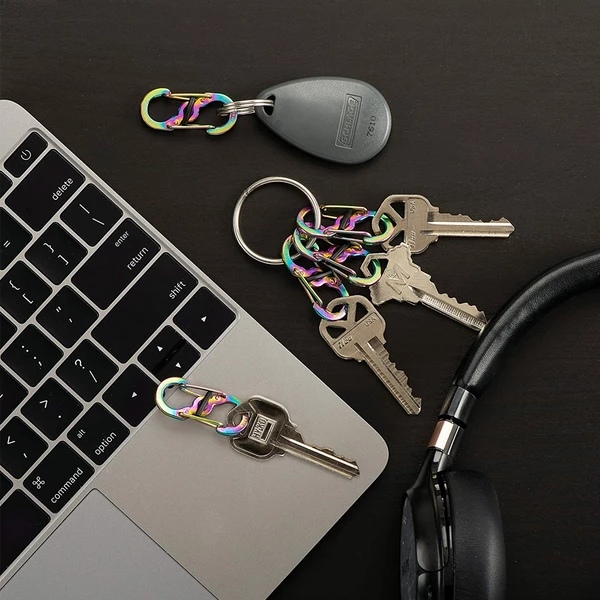 Nite Ize S-Biner® MicroLock® Stainless Steel 5 Pack - Spectrum 6 Nite Ize S-Biner® MicroLock® Stainless Steel 5 Pack - Spectrum