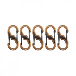 Nite Ize S-Biner® MicroLock® Aluminum - 5 Pack Coyote