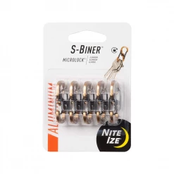 Nite Ize S-Biner® MicroLock® Aluminum - 5 Pack Coyote