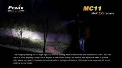 Fenix MC11 Anglelight Black Upgraded Version 155 Lumens