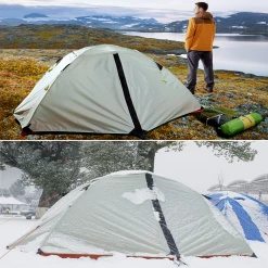 Hewolf 2 Person Double Layer Aluminum Pole Tent 22 Hewolf 2 Person Double Layer Aluminum Pole Tent
