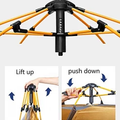 Hewolf 3-5 Person Automatic System Large Outdoor Camping Tent 23 Hewolf 3-5 Person Automatic System Large Outdoor Camping Tent
