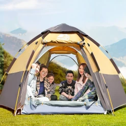 Hewolf 3-5 Person Automatic System Large Outdoor Camping Tent 24 Hewolf 3-5 Person Automatic System Large Outdoor Camping Tent