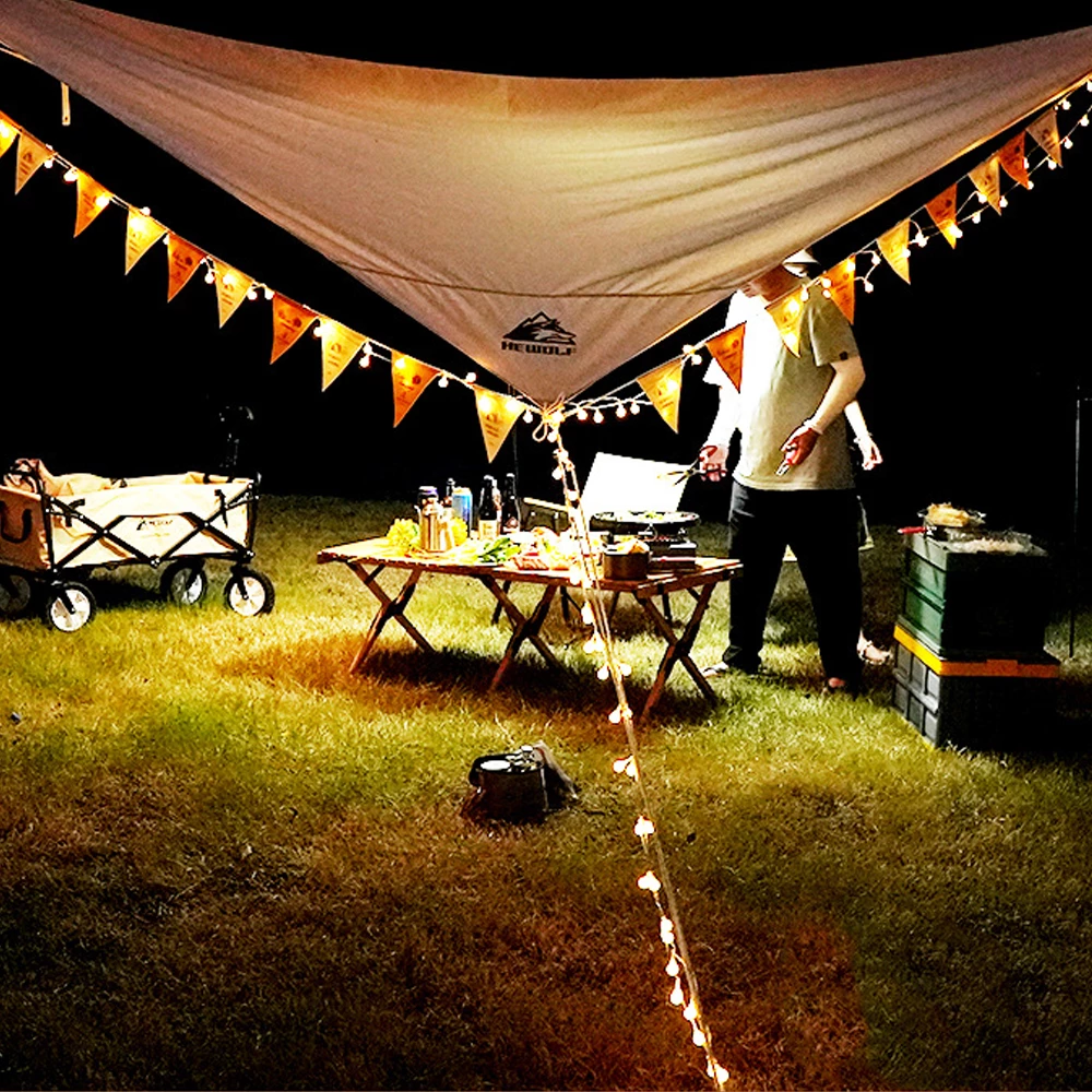 Hewolf LED Outdoor Bulb String Light 6 Hewolf LED Outdoor Bulb String Light