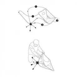 Montanic Camp Leader Ultra-light Portable Swivel Camping Chair