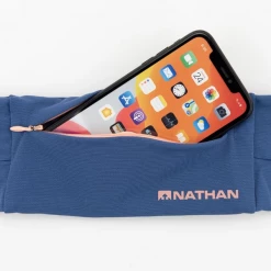 Nathan Zipster Lite Running Storage Bag - True Navy & Rose Gold
