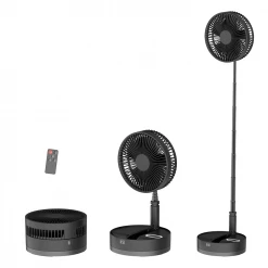 Adyss Fans And Lights P10 Folding Retractable Camping Fan - Black