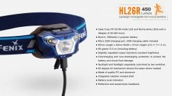 Fenix HL26R Rechargeable Trail Running Headlamp