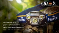 Fenix HL26R Rechargeable Trail Running Headlamp