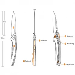 Ruike P841-L Table Knife