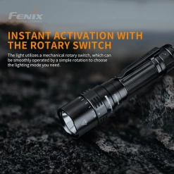 Fenix PD40R V2.0 Tactical Flashlight - 3000 Lumens Rechargeable Tactical Flashlight